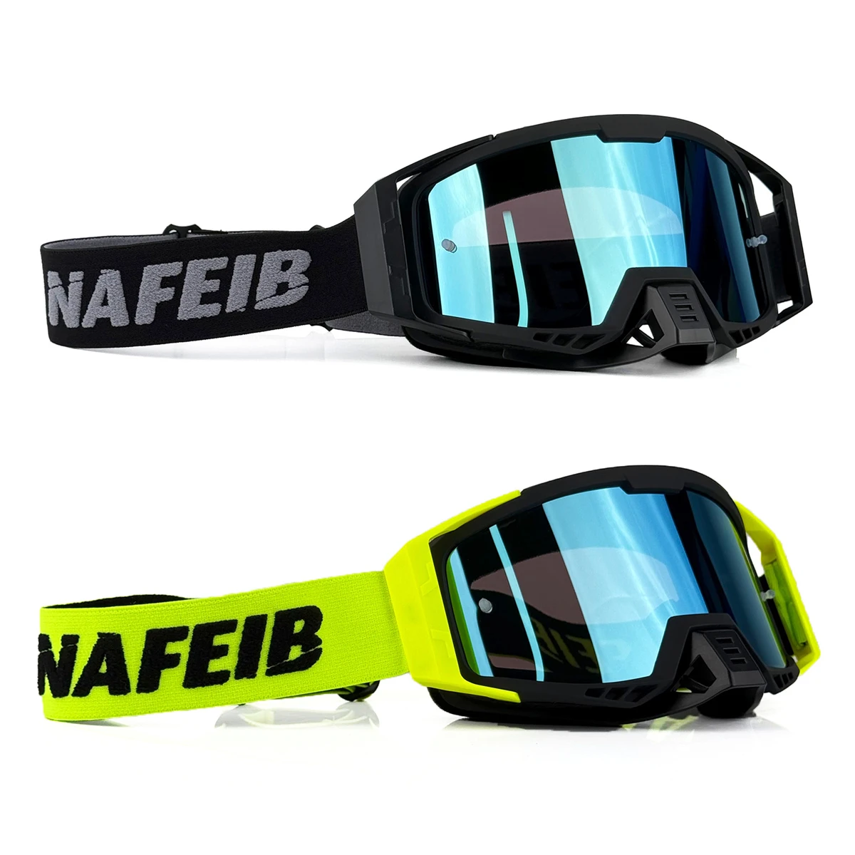 

NAFEIB Motorcross Goggles Motorcycle Glasses Safety HD Lenses Dirt Bike ATV Ski mtb Goggles MOTO Outdoor Cycling Sunglasses