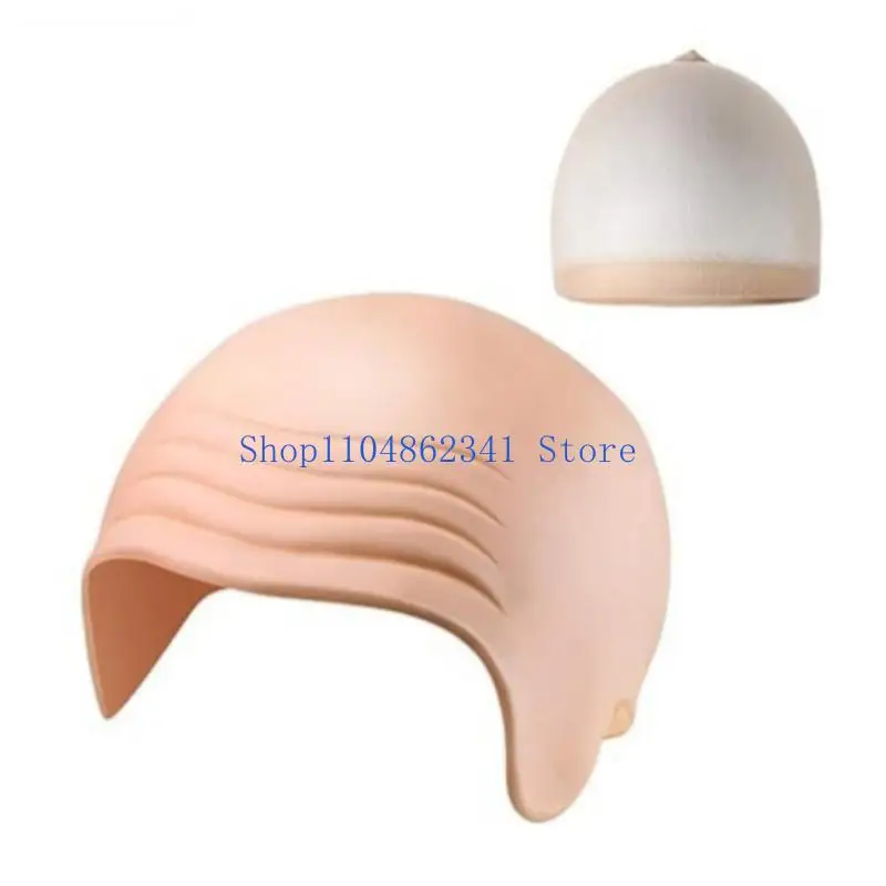 5asd 3 pezzi trucco in lattice cappelli calvi occhiali da sole e cappelli per parrucche set accessori per costumi cosplay per