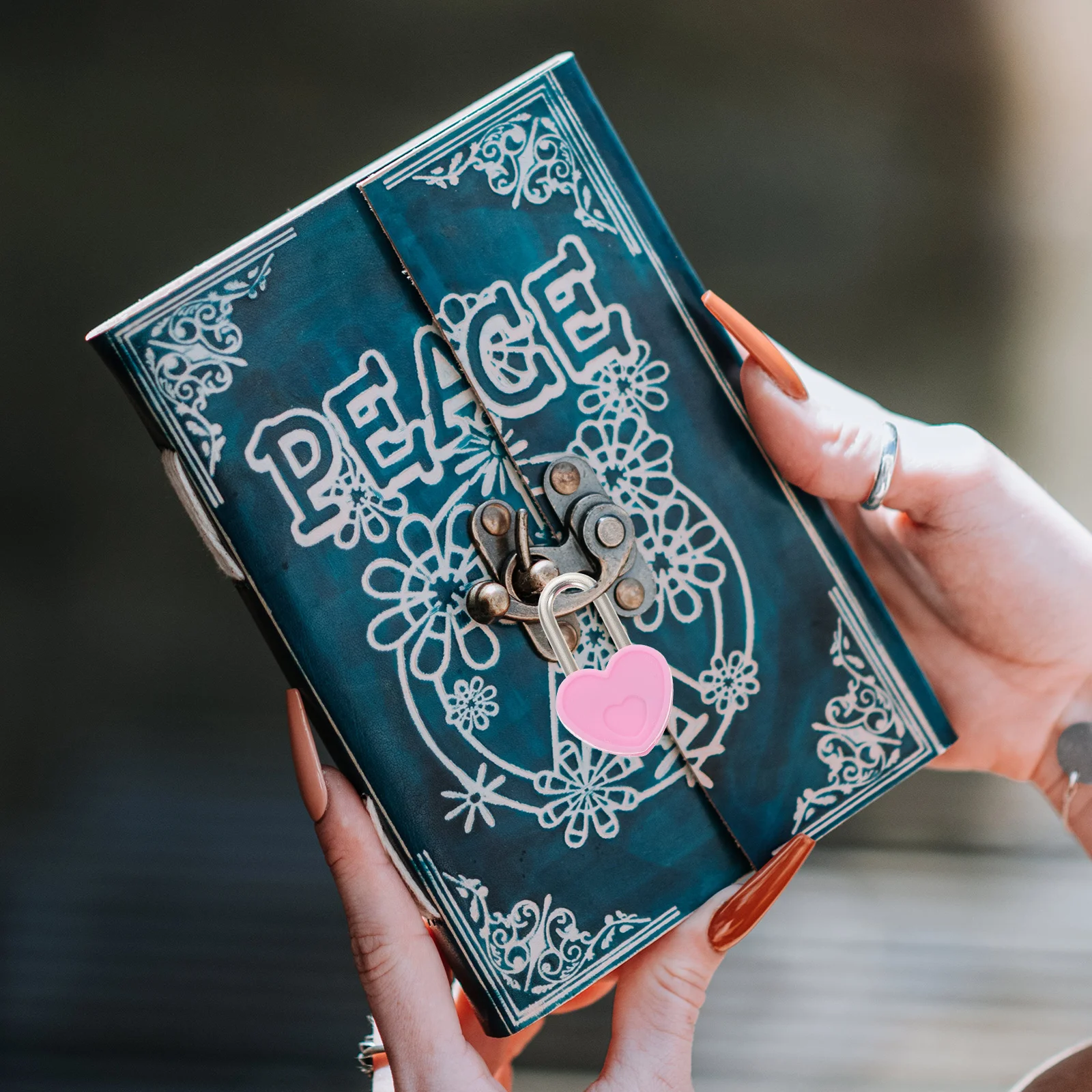 Diary Lock Multi-functional Padlock Mini Suitcase with Keys Book Drawer Heart Shape Versatile Travel Security Small