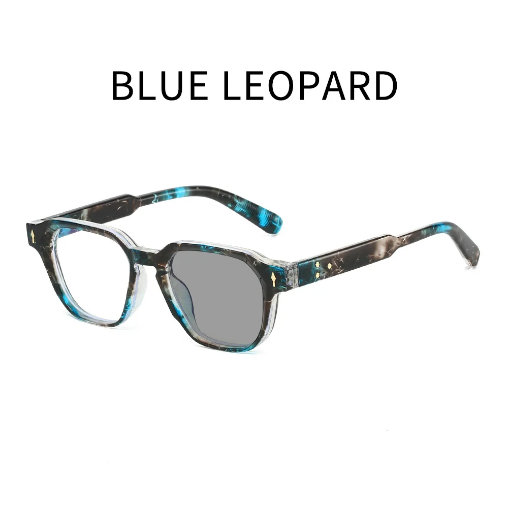 2026 Neue Unisex Lesebrille, Modisch Retro Vielseitig, Hochwertige Quadratische Photochrome Lesebrille für Damen und Herren