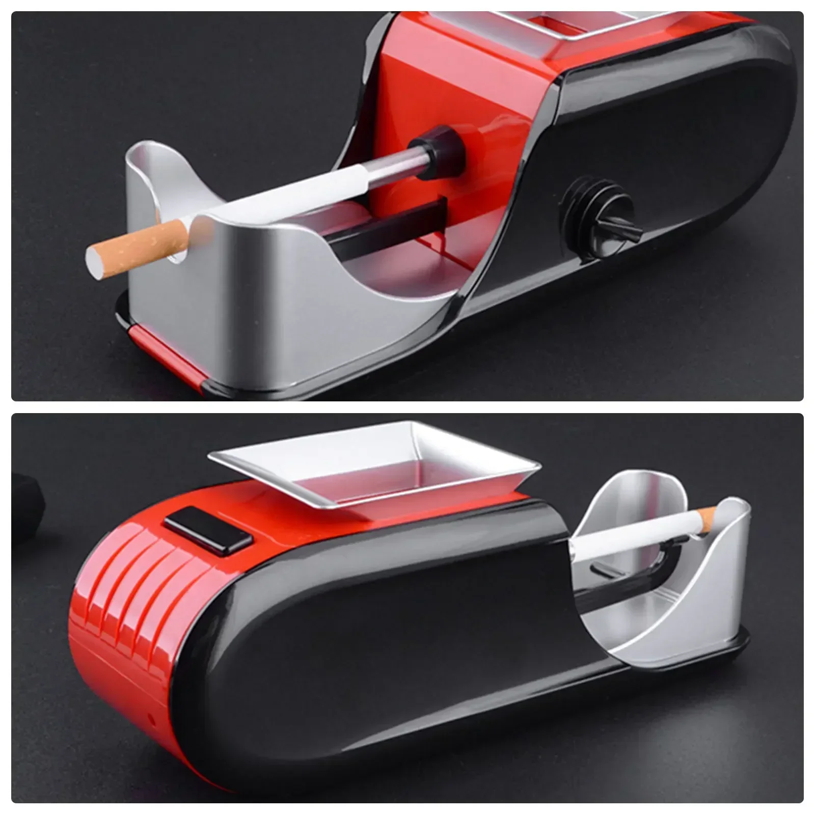 Cigarette Filling Machine Fully Automatic Cigarette Plug, Electric Smoking Accessories with Charger and Cleaning Brush