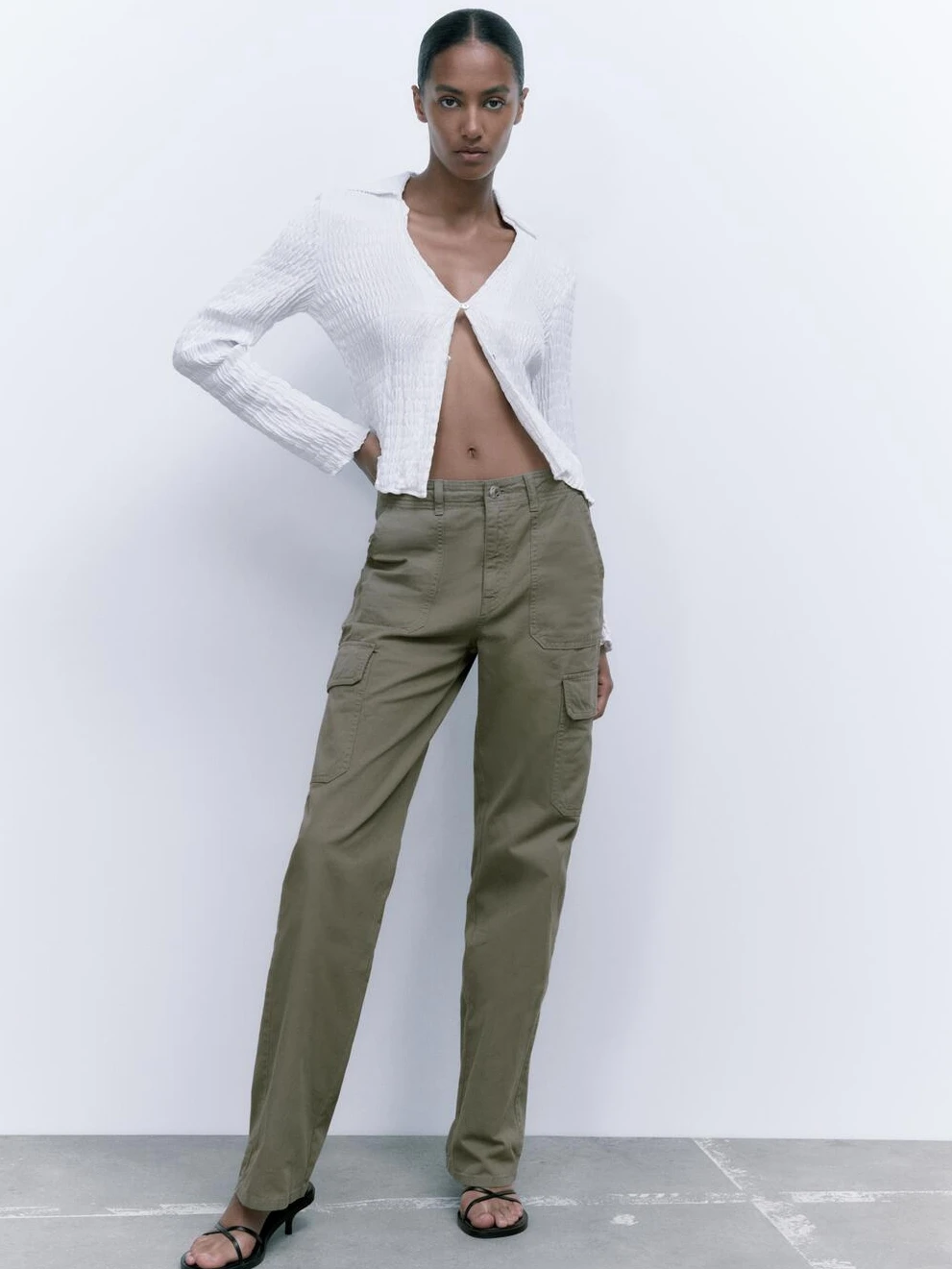 

Spring Autumn 2023 Women's Loose Straight Leg Jeans High Waist Workwear Trousers Deep Color Long Pants for Young Women