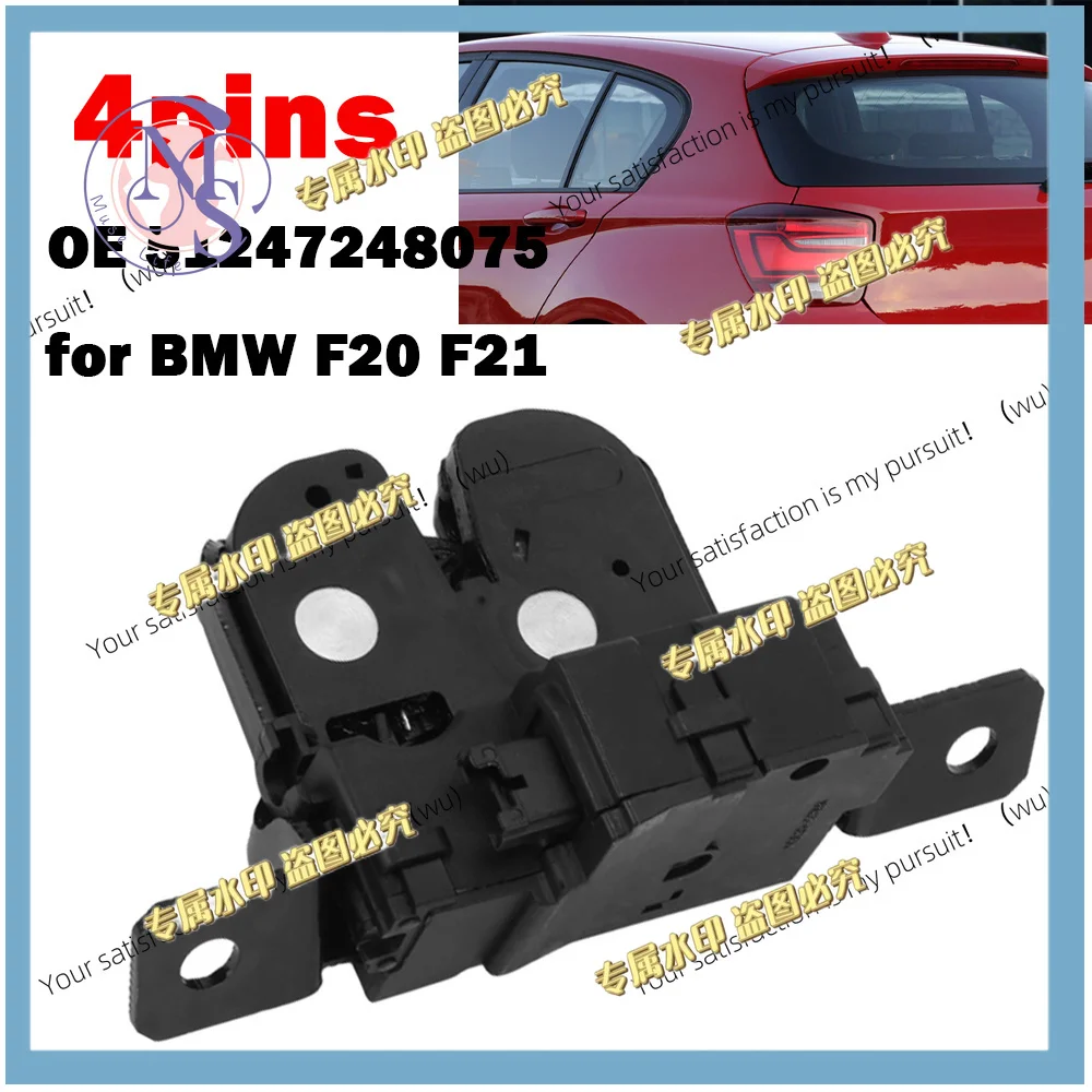 4 Pins Car Tailgate Lock Trunk Lock Actuator for BMW 1 Series F20 F21 2010-2015 i3 2013-2017 51247248075 7248075