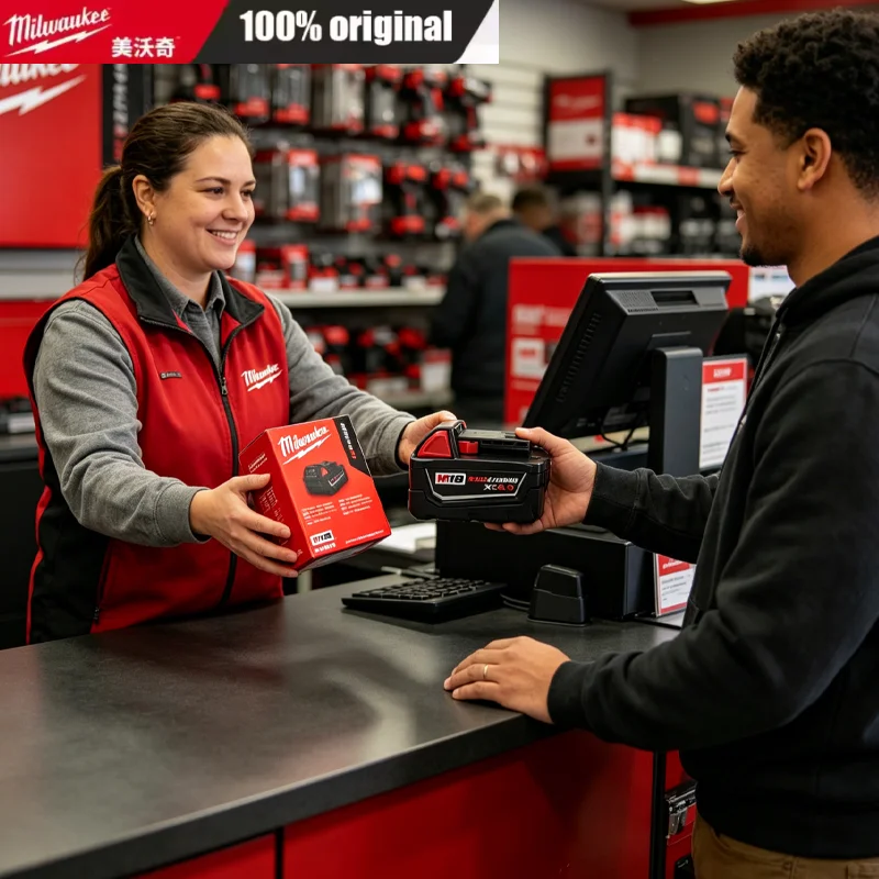 

original Milwaukee M18 18V LITHIUM high-power XC 6.0Ah Rechargeable battery, 50% higher power, 18V battery 6000mAh 48-11-1860