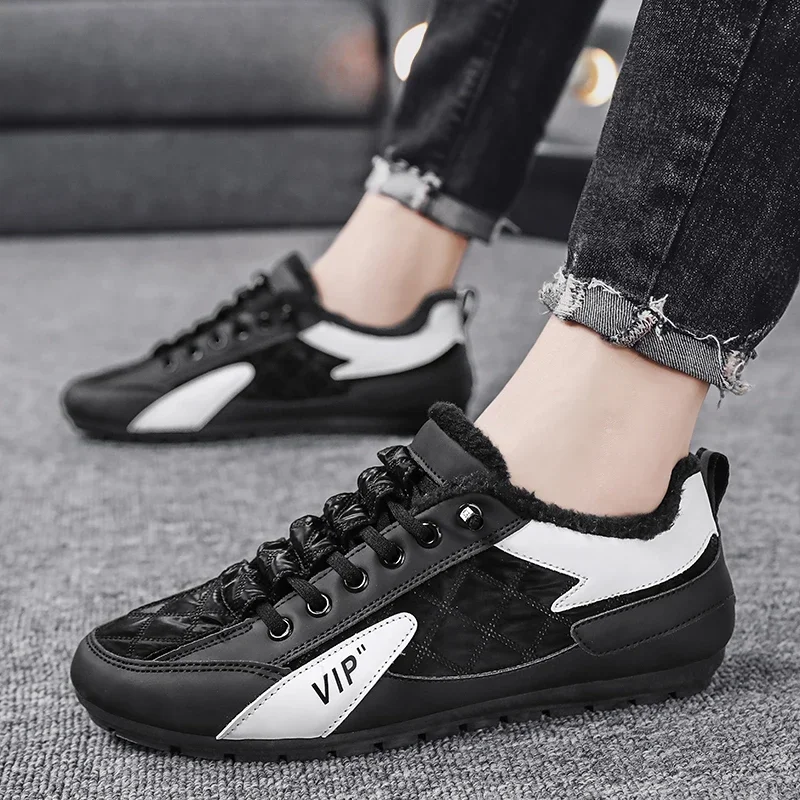 men boots 2024 New Winter Slippers Warm Men Shoes Waterproof Non-Slip Plush Sneakers Male tenis shoes Boots Men Sneakers Winter