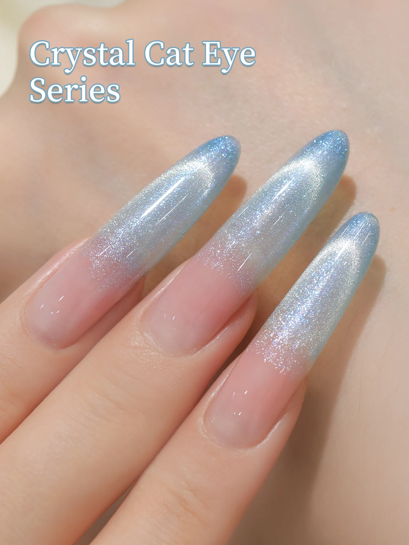 XEIJAYI 1/4 قطعة 10 مللي طلاء أظافر جل مغناطيسي على شكل عين القطة قابل للإزالة للأشعة فوق البنفسجية LED للنساء - عصا مغناطيسية غير متضمنة #5