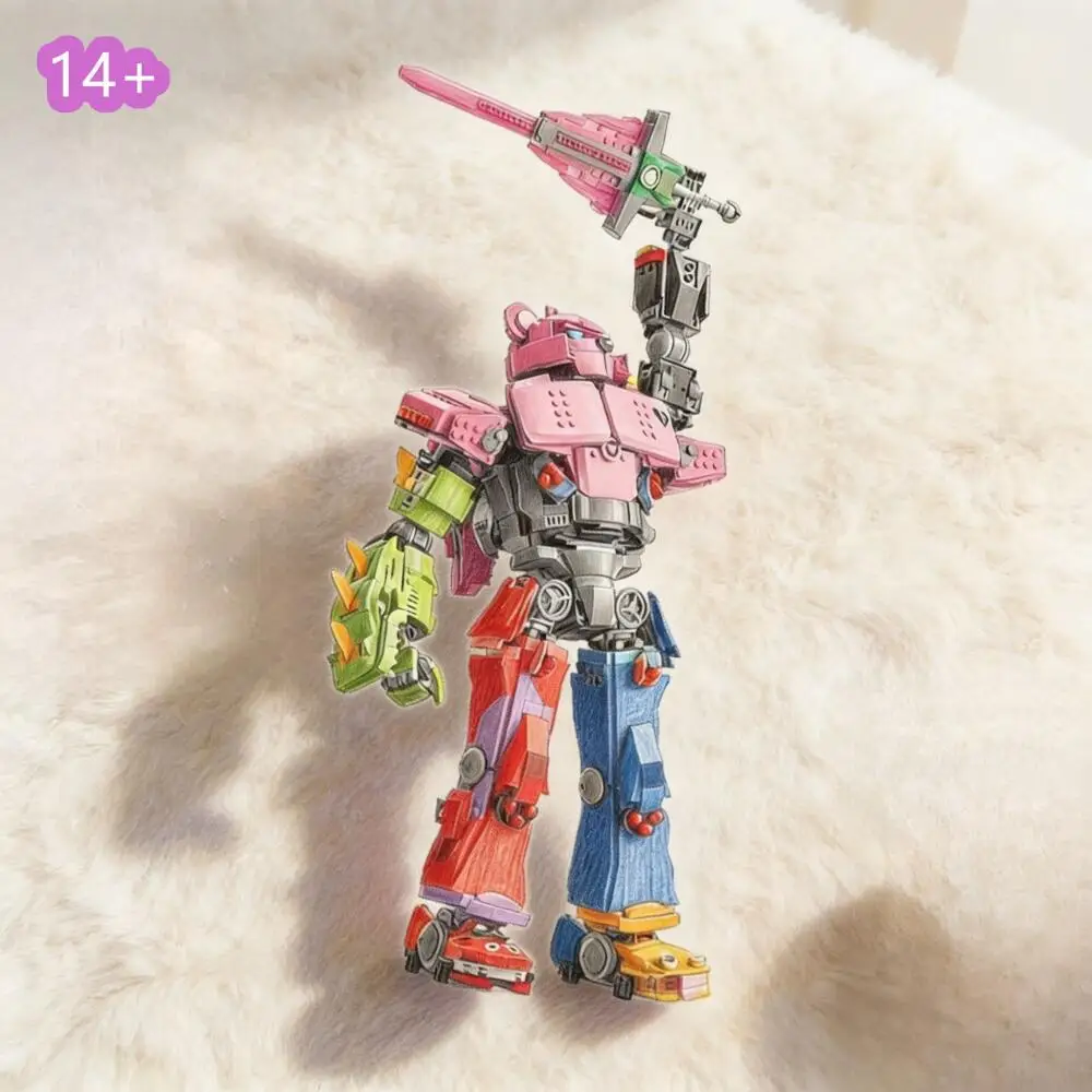 

Набор для сборки MOC Mecha Hot Team Leader (2503 детали), модель 77078, развивающая игрушка, декоративная модель из кирпичиков, подарок на день рождения и Рождество