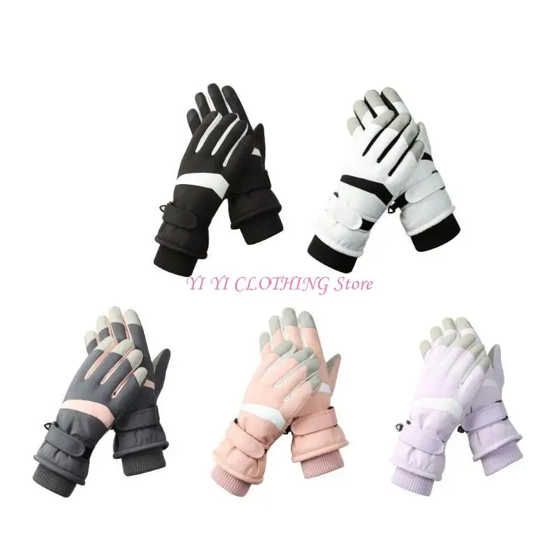 N5KF ScreenTouch Ski Gloves for Women Water Proof Winter Activity Finger Touch Gloves