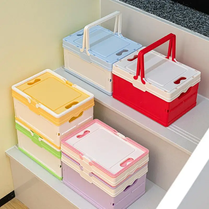 

Multifunctional Outdoor Camping Storage Car Storage Box Foldable Household Cosmetics Storage Box