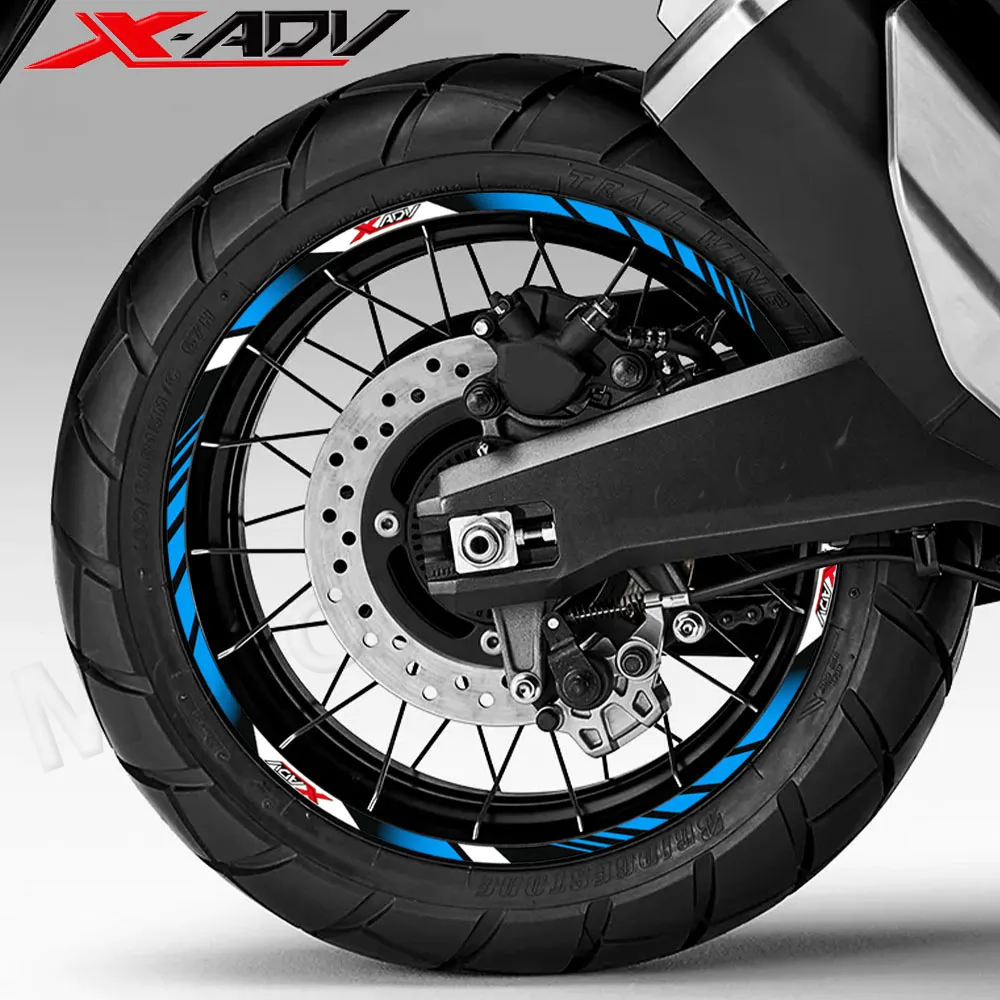 Motorrad Rad Aufkleber 17 ″ 15 ″ Rand Aufkleber Streifen Klebeband Zubehör wasserdicht für xadv X-ADV x adv 750 350 Abenteuer