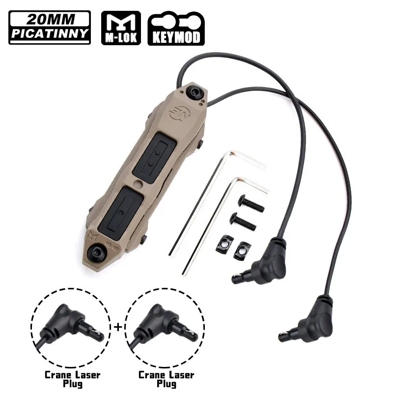 WADSN pulsante tattico pressostato gru 2.5mm 3.5mm nuova spina SF Fit DBAL PEQ-15 torcia Laser Airsoft Scout accessorio