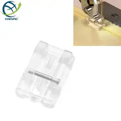 Transparent Invisible Zipper Foot, Plastic Household Sewing Machine Parts, Presser Foot for Singer Brother White Janome Juki