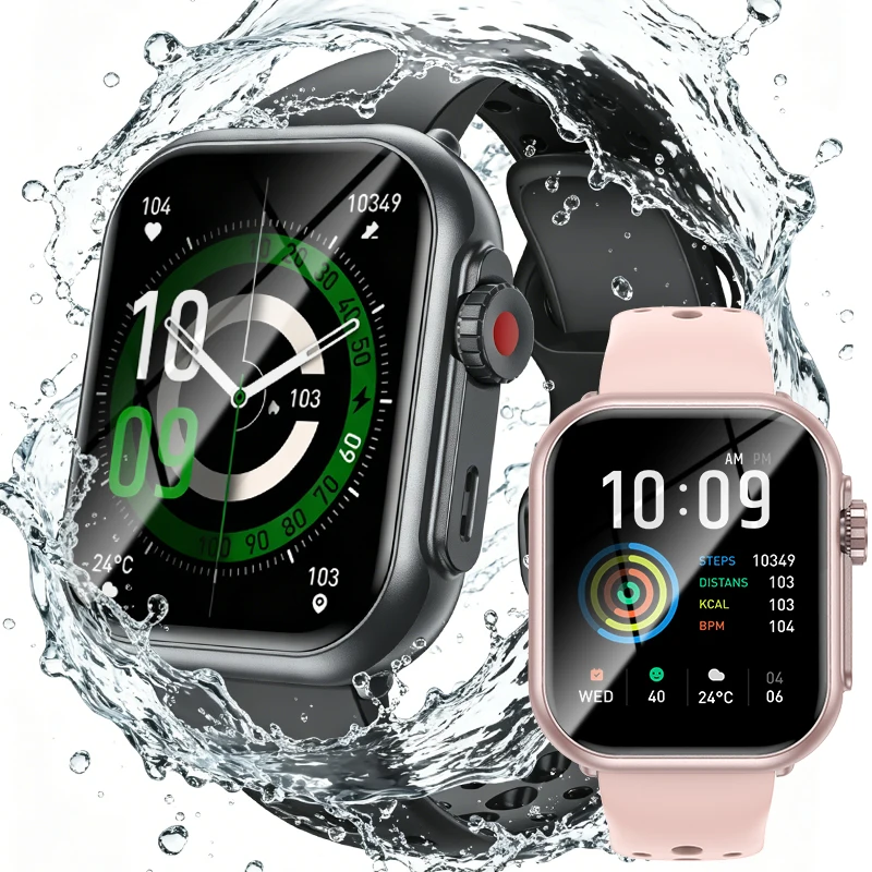 

New Watch Ultra K62 Men Women 1000mAh Battery Healthy Heart Rate IP68 Waterproof GPS Track Sport Call SmartWatch For Android iOS