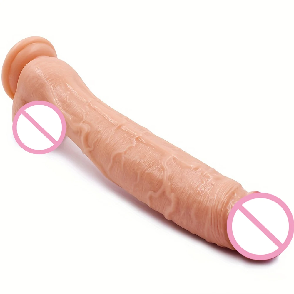 Realistic Dildo 12 inch Super Large Penis Sex Toys For Men Women With Thick Glans Real Dong Powerful Suction Cup Stiff Cock