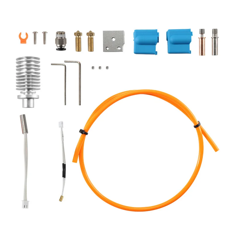 Complete Hotend Extruder Replacement Kit High Temperature Resistant Nozzle Silicone Cover Thermistor Accessories for 3D Printer