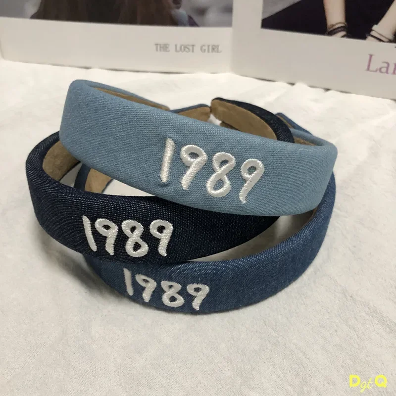 

DGTQYQ вышитая ковбойская элегантная повязка на голову 1989 года, повязка на голову, ремешок для волос, женские праздничные аксессуары для волос