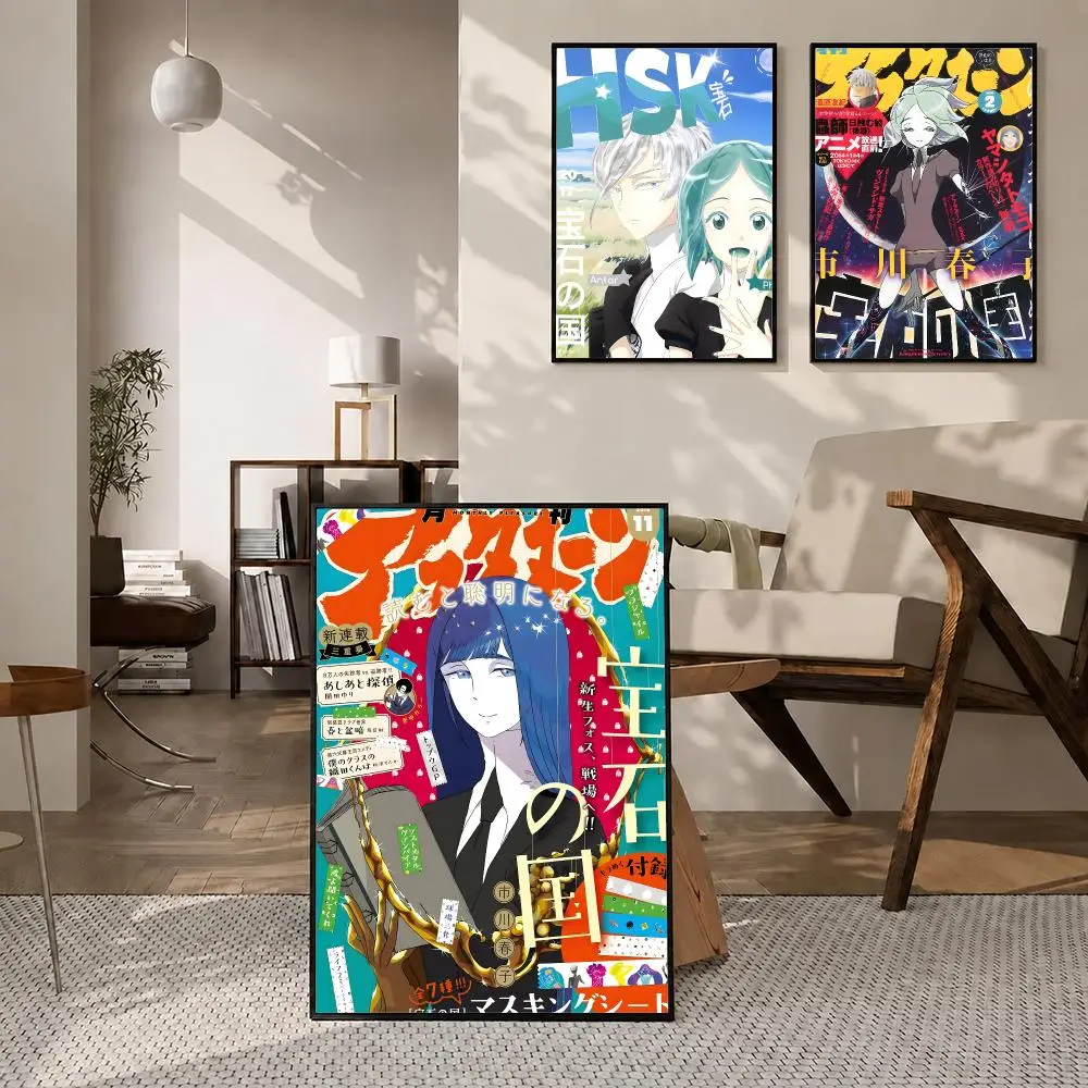 Anime Land of the Lustrous Poster High-definition  stickers, suitable for bedroom, living room, home decoration