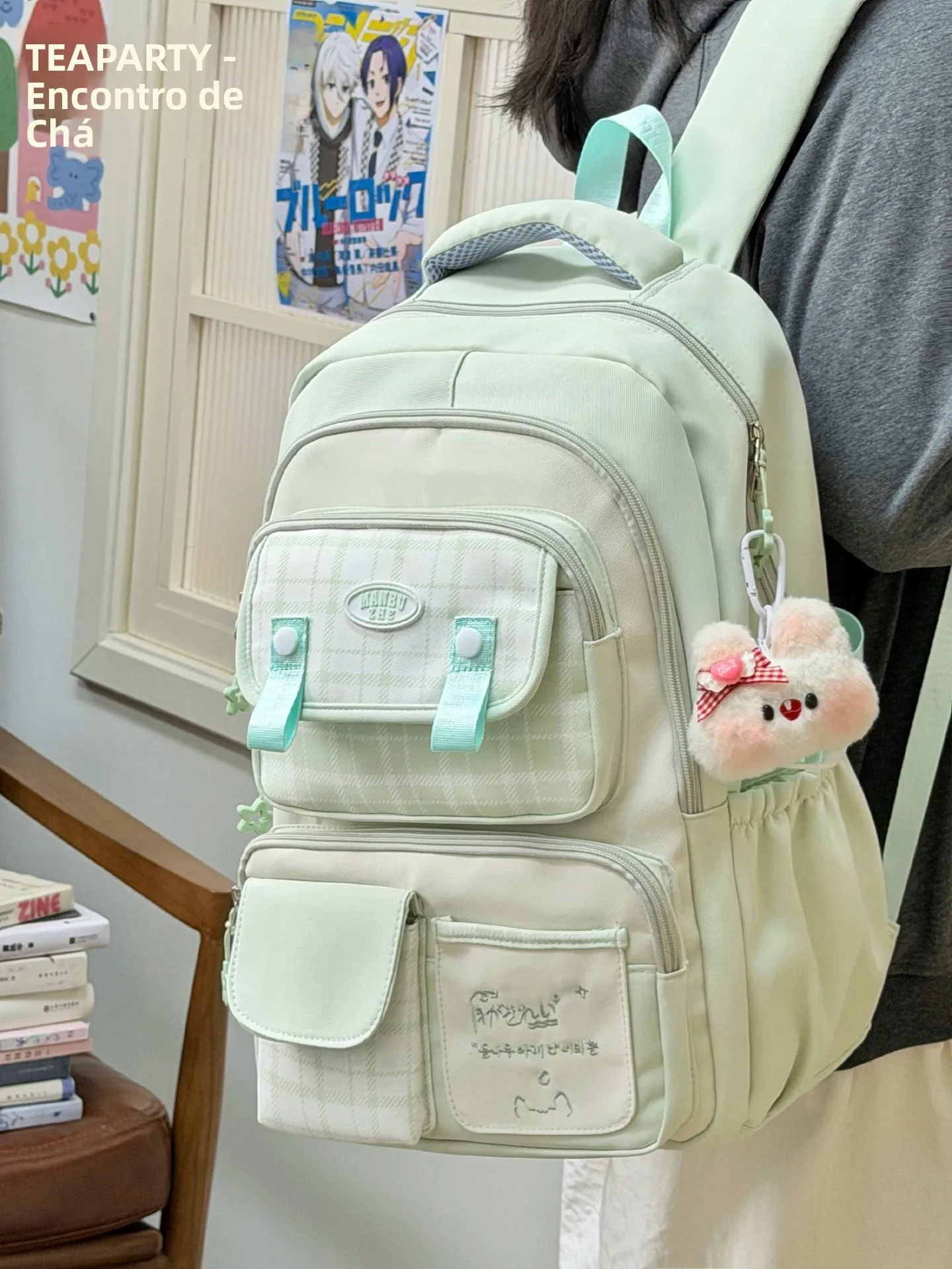 2026-new-large-capacity-backpack-for-girls-junior-and-high-school-students-travel-shoulder-bag-with-multiple-compartments