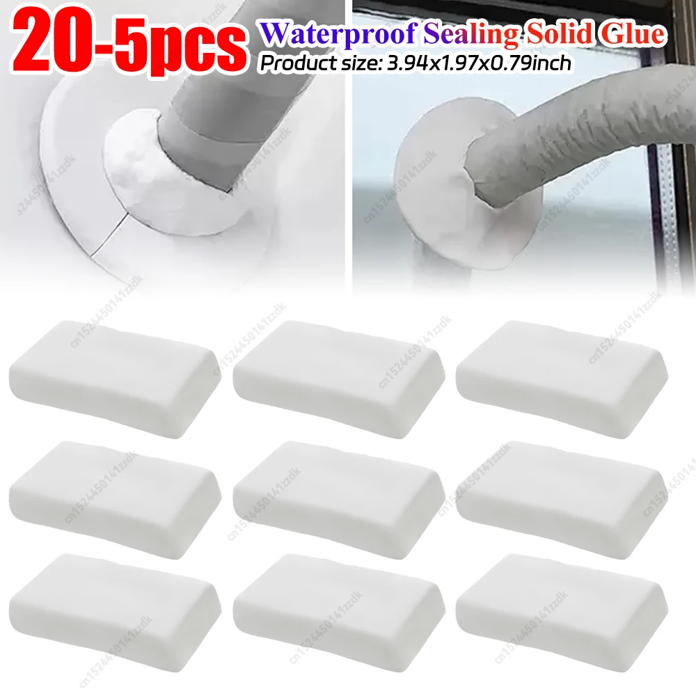 1-10pcs Sealant Mastic Clay Waterproof Sealant for Wall Holes 6Pcs Wall Hole Fillers Wall Mending Mud Block Drywall Repair Putty