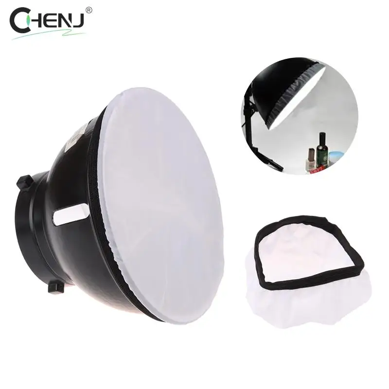 1pcs Photography Light Soft White Diffuser Cloth For Standard Studio Strobe Reflector 18cm Accessories