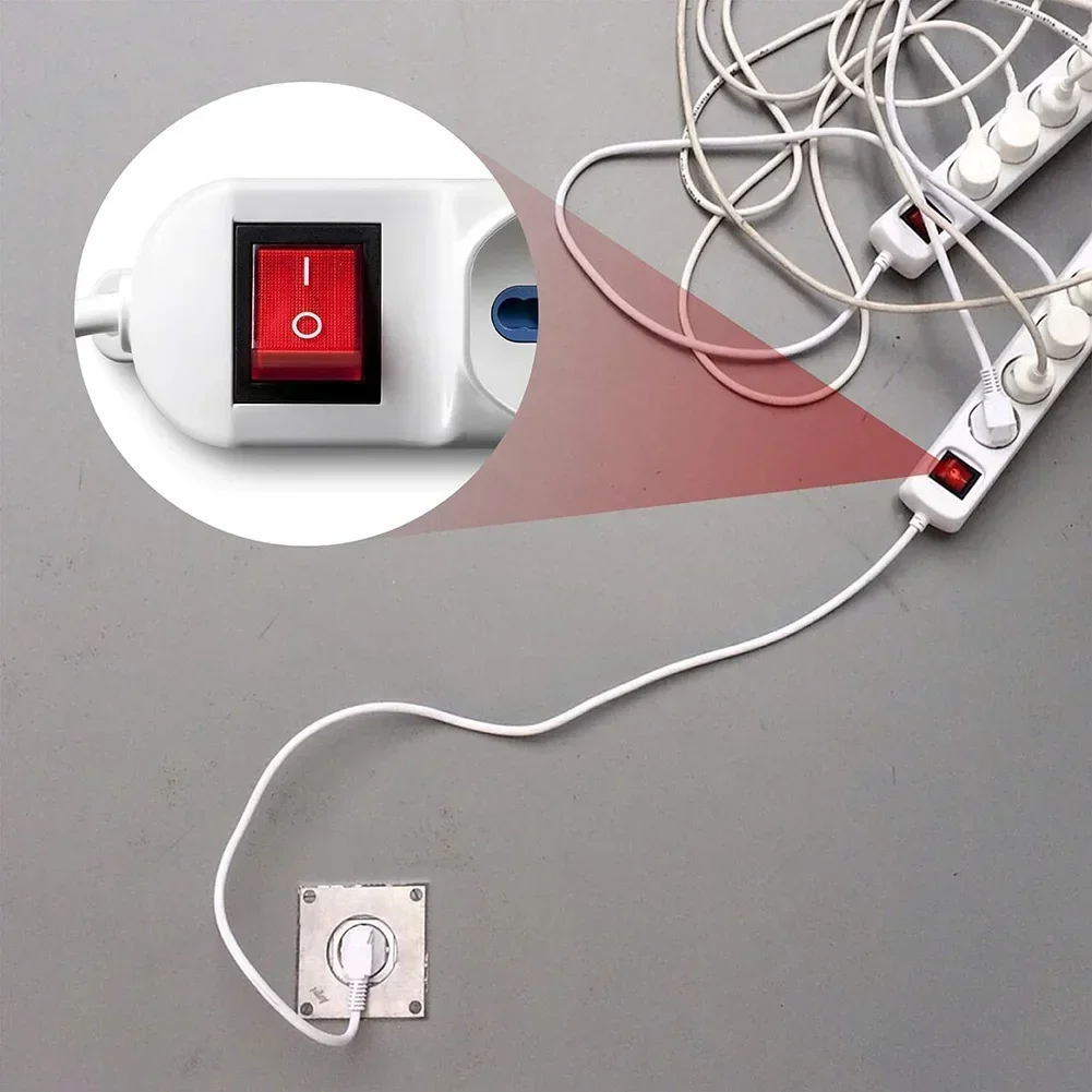 Red Rocker Switch On/Off With Waterproof Cover 4-Pin 250V 16A Illuminated Switch Red Light Indicator For Instrumentation