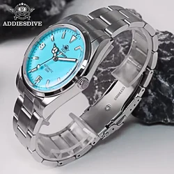 ADDIESDIVE Men luxury Watch AD2112 Sapphire Crystal Blue Luminous 100M Waterproof NH35 Automatic Mechanical Watch reloj hombre