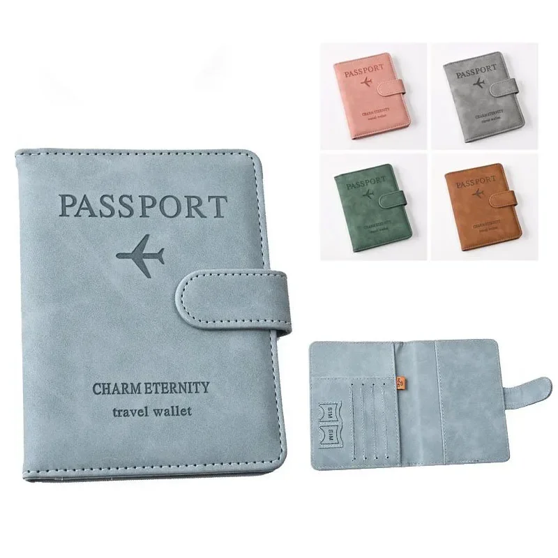 Passport Holder Cover Wallet Pu Leather Travel Credit Card Case Travel Accessories for Women Men Business Card Holder Case