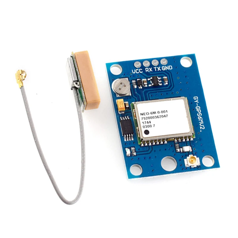 GY-NEO6M V2 NEO-6M GPS Module With Flight Control EEPROM Controller MWC APM2.5 Active Antenna For Arduino 3V-5V RS232 TTL Board