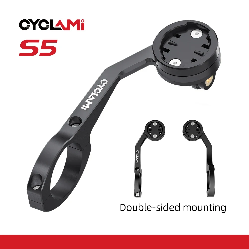 Aluminium Alloy Headlight Mount Dual-sided Mounting GPS Bike Computer Holder Bracke CYCLAMI S5 For GARMIN XOSS IGPSPORT MTB Road