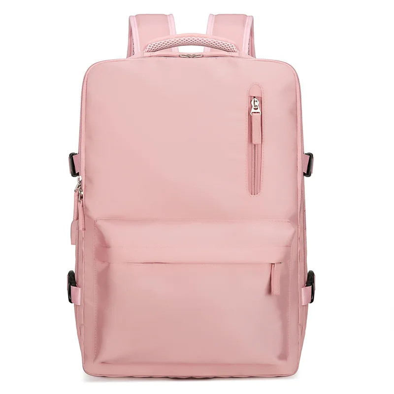 Sac à dos de voyage étanche pour femme, sac à dos scolaire pour adolescente, sacs pour ordinateur portable d'affaires, sacs à chaussures, développement USB, 15.6 pouces