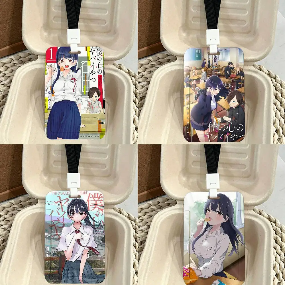 Boku No Kokoro No Yabai Yatsu ID Card Holder Badge Holders Lanyard Business Exhibit School Strap Neck Hang