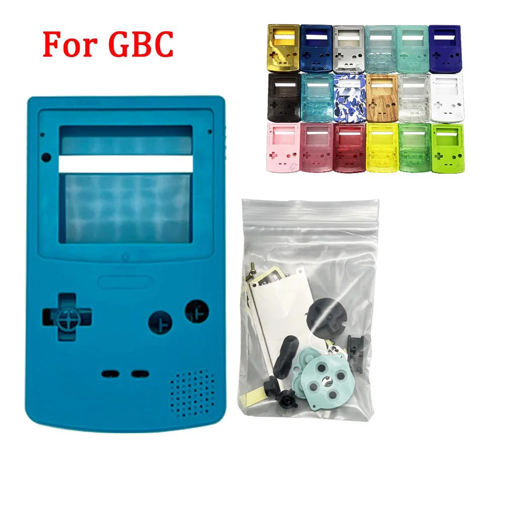 Brand New Housing Shell With Glass Screen Lens Game Console Accessories For Gameboy Color GBC IPS LCD And Original Screen