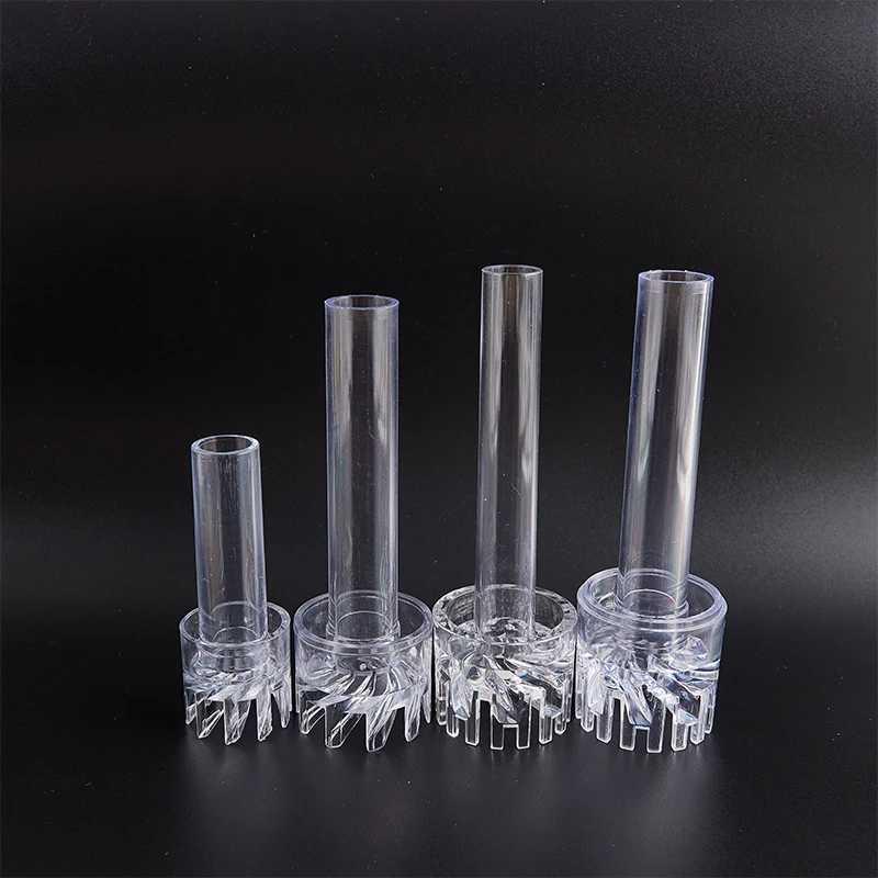 Aquarium Skimmer Acrylic Lily Pipe Spin Surface Inflow Water Plant Filter