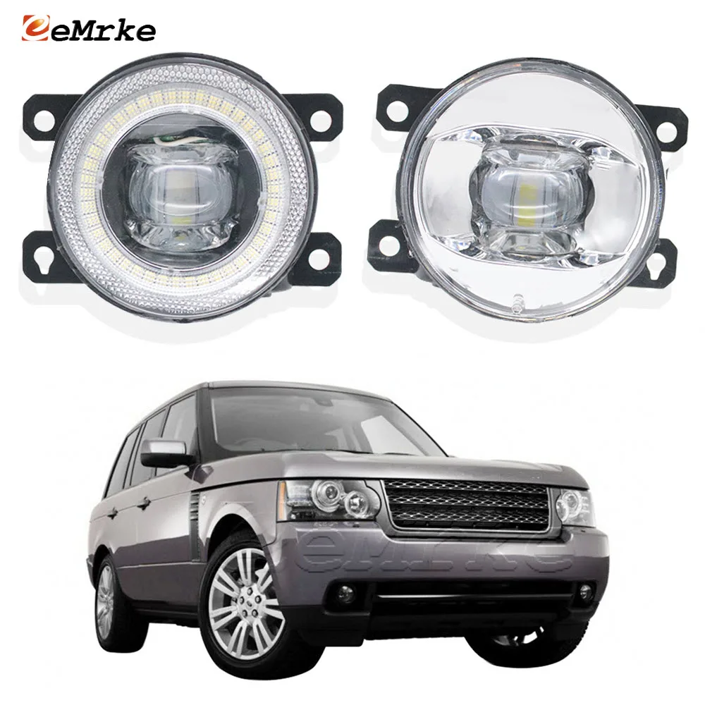 

Led Front Bumper Car Light for Land Rover Range Rover 3 L322 2010 2011 2012 Fog Lamp Assembly Lens Angel Eye DRL Driving Halo