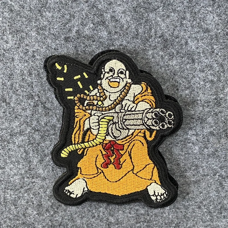 Parche bordado de tanque militar, pegatina, insignia de moral, parches de gancho y bucle para ropa, adorno para mochila