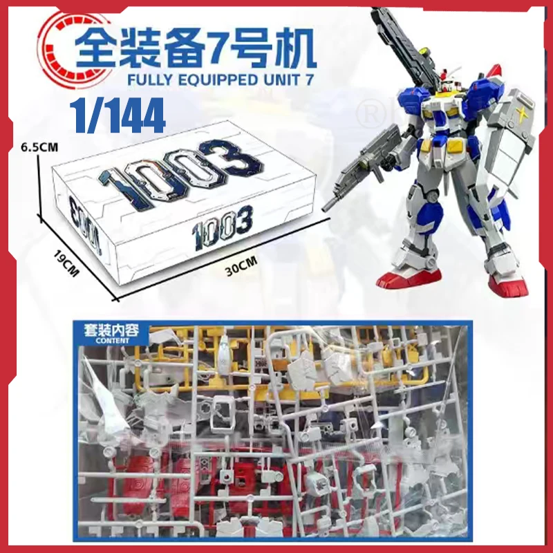 

NEW HG RX-78-3 FULLY EQUIPPED UNIT 7 Model Kit 1/144 Action Figures Plastic Model Kits Robot Hobby Kid Toy Gift