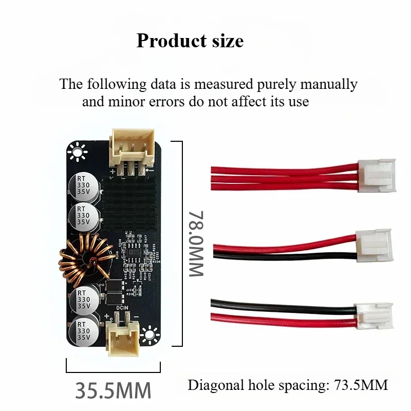 480W power boost board has good heat dissipation  can achieve automatic voltage rise and fall function