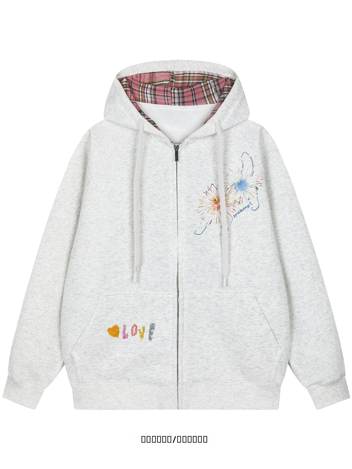 

Свободная толстовка-худи на молнии с креативным принтом в винтажном стиле для мужчин и женщин, осень-зима