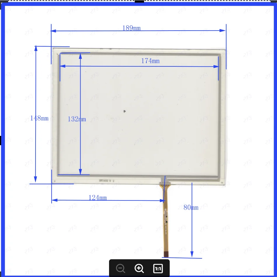 

ZhiYuSun XWT1632 189*148 мм 8-дюймовая 4-проводная сенсорная панель с сенсорным экраном, совместимая 189*148