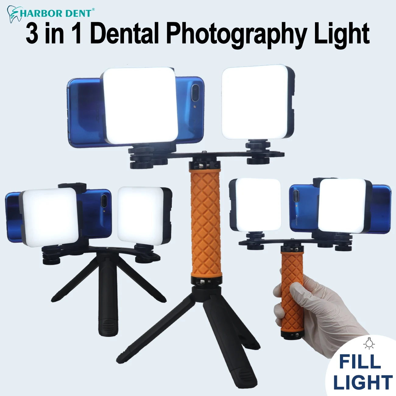 

4W Dental Mobile Photography Filling LED Light Intraoral Photo Video Flashlight Lighting For Dentist Treatment Lamp Equipment