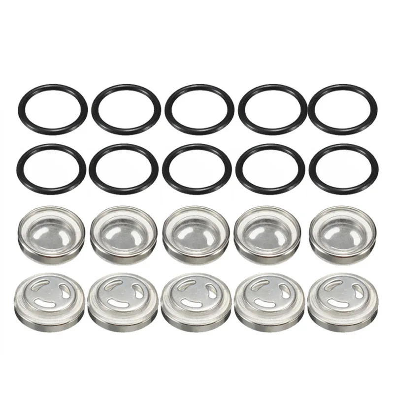 

10 Sets Sight Glass and Gasket 18/12/10/14mm for Honda Suzuki Master Brake Cylinder Reservoir Motorcycle Dirt Bike Scooter Part