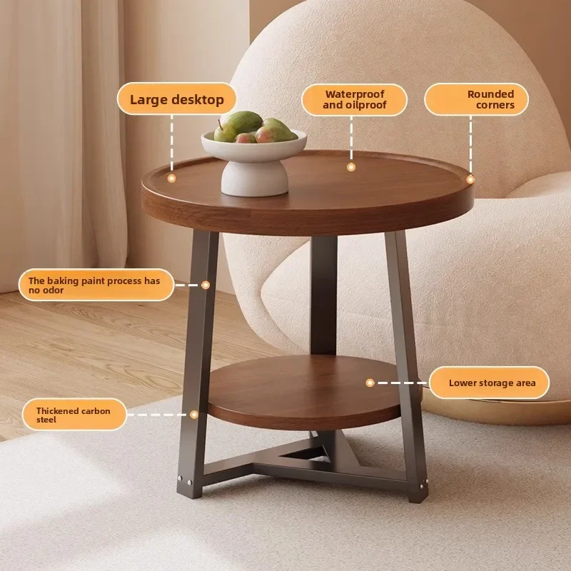 

Coffee table Japanese creative annual ring small coffee table small apartment sofa side balcony tea table