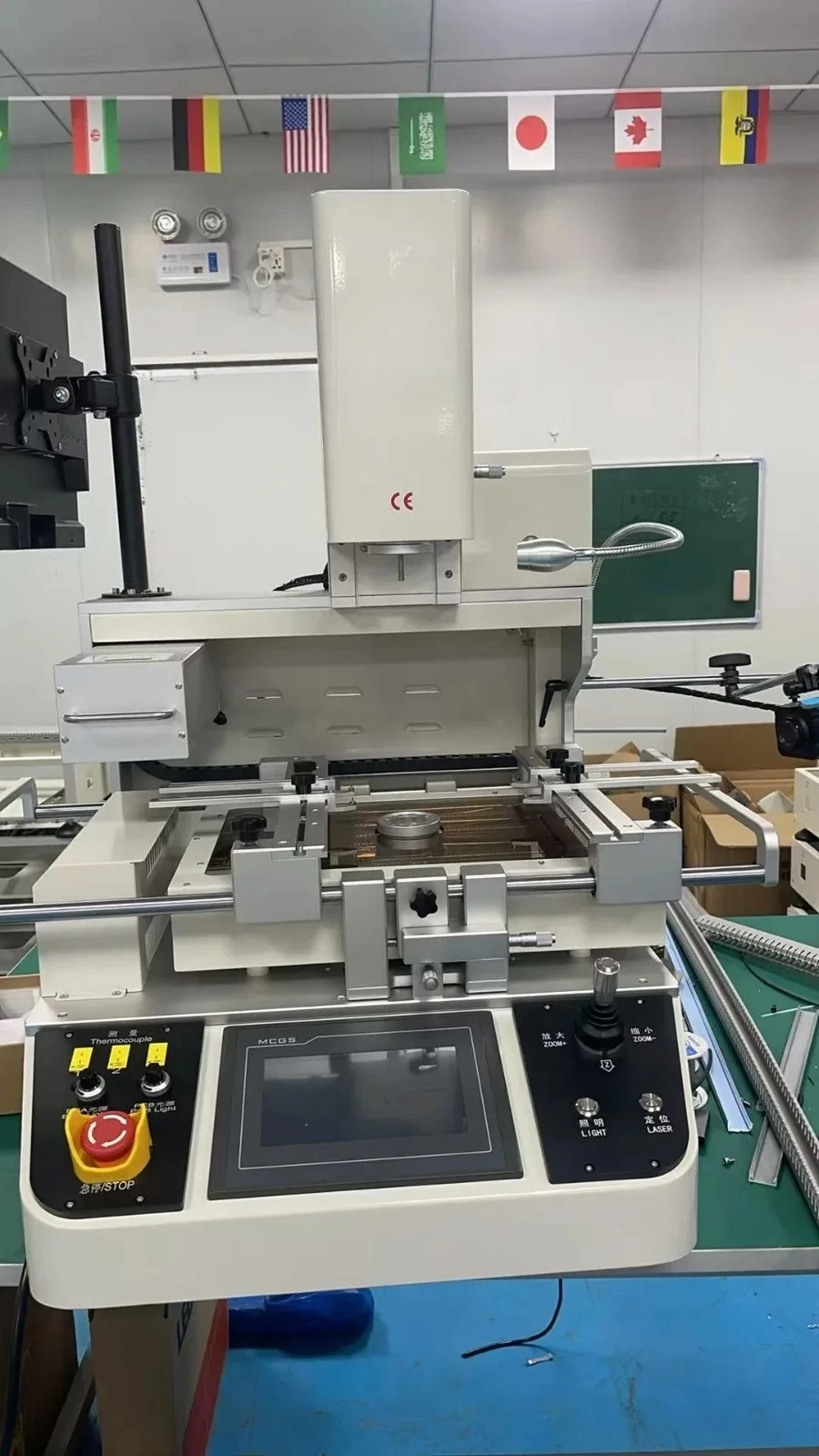 G700 Pro 5700W 3 Zones Optical Align Hot Air BGA Rework Station PCB Repair Soldering Machine 5300W G700 for Electronics