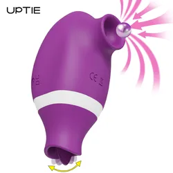 Powerful Sucking Vibrator Female Clitoris Sucker with Tongue Licking  Oral Clit Vacuum Stimulator Adult Goods Sex Toys for Women