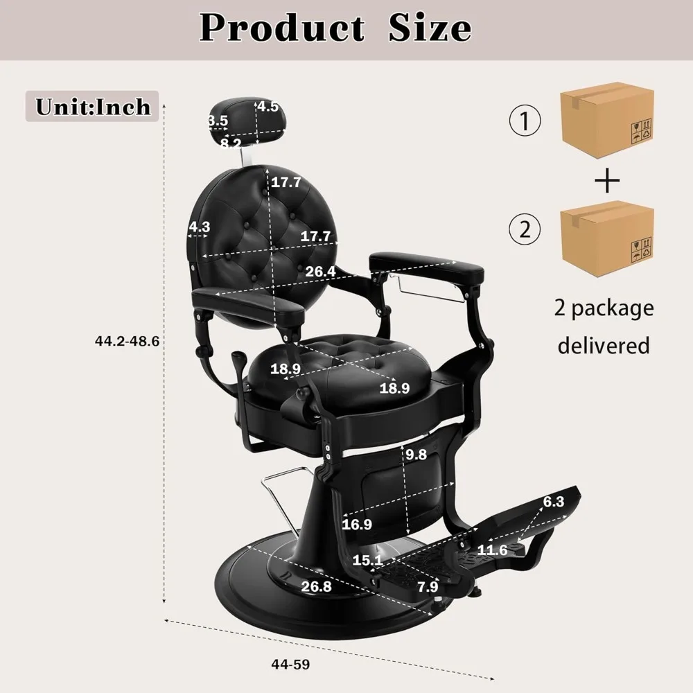 كراسي الحلاقة لصالون الحلاقة، كرسي صالون هيدروليكي عالي التحمل لمصفف الشعر، وشم شامبو سبا للتجميل لجميع الأغراض