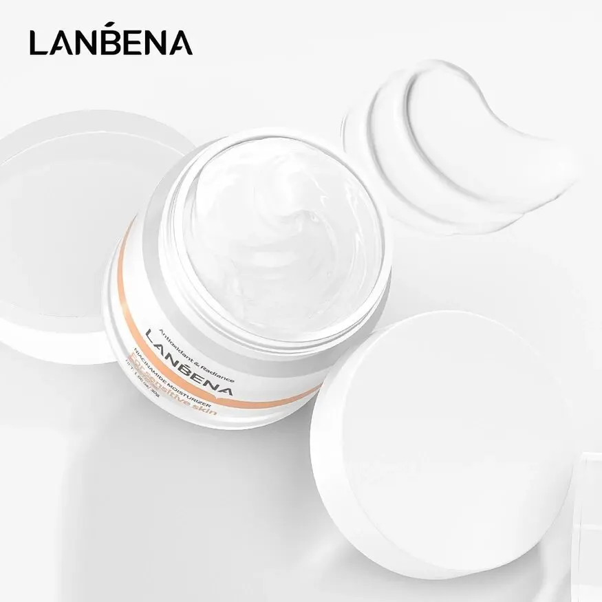 creme-facial-lanbena-com-niacinamida-e-vitamina-c-clareador-hidratante-anti-rugas-30g