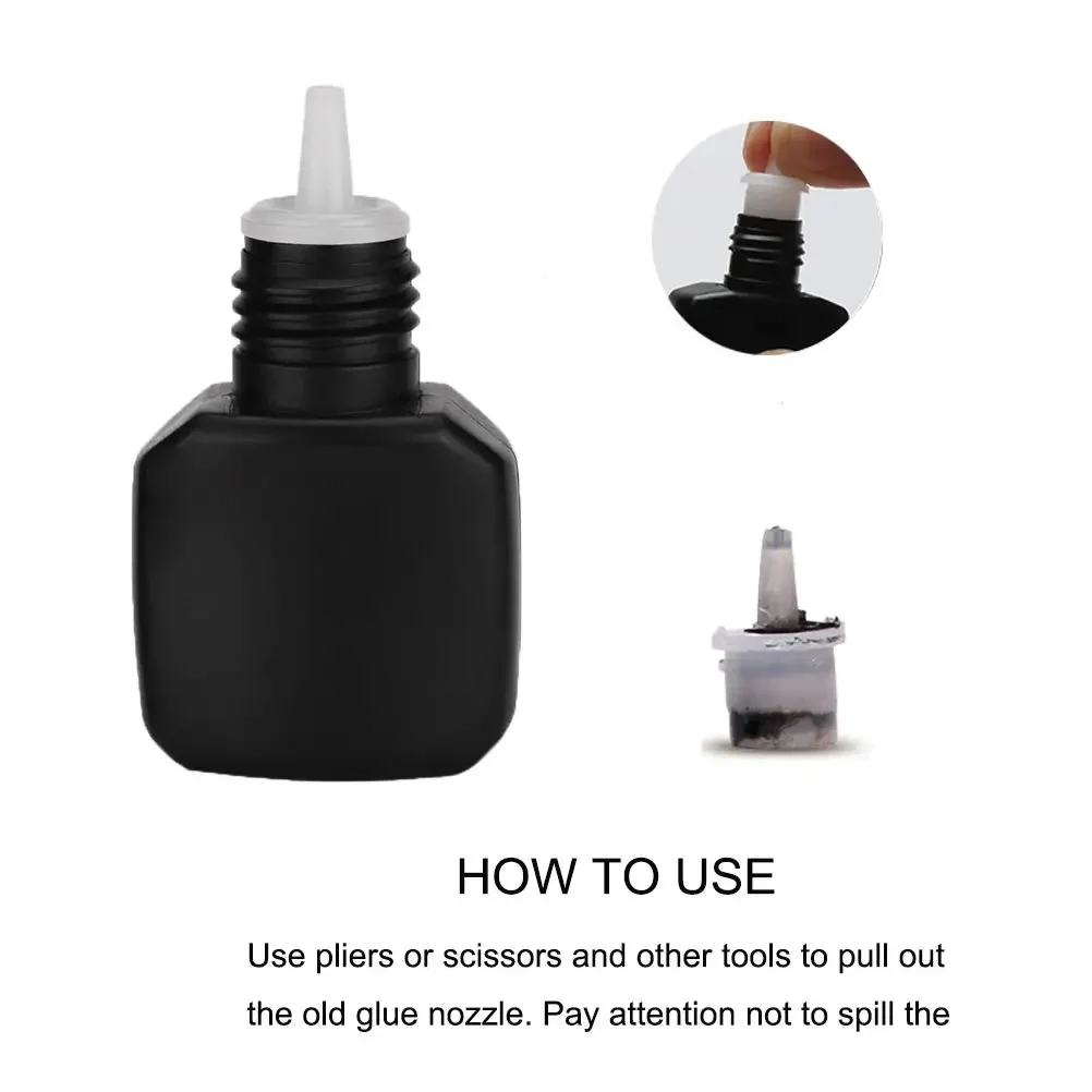 Eyelash Glue Bottle Blocking Needle adhesive glue cap plug Universal Replacement Glue Mouth Head Eyelash extension Tools