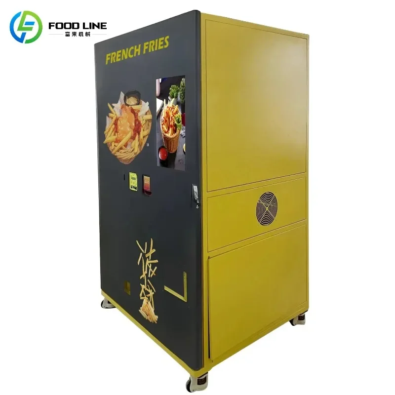 2026 New FL Customized French Fries  Vending Machine Onion Ring Chicken Wings Vending Machine Fried Chicken Vending Machine