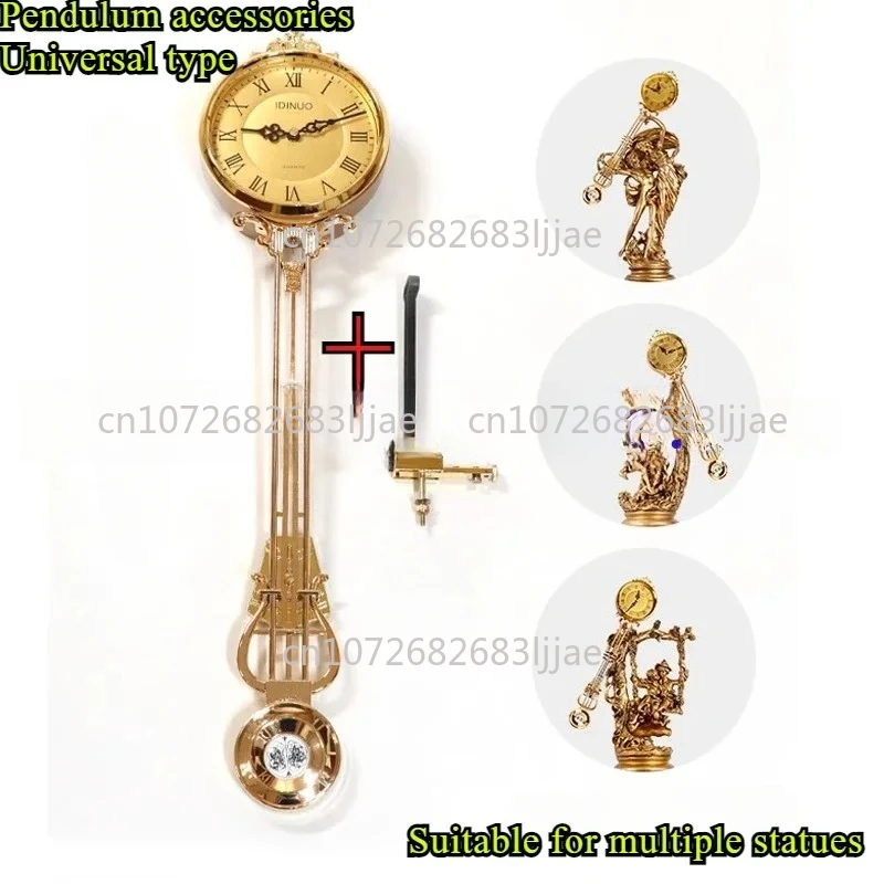 European Living Room Floor Pendulum Clock Stand Vertical Quartz Movement Accessories with Clock Parts for Home Decor
