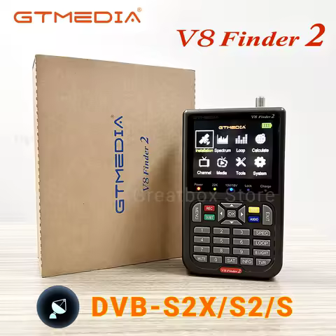 GTMEDIA V8 Finder 2 Finder Meter DVB-S/S2/S2X Support H.264 7.4V/4000mAh Li-ion Battery 3.5 Inch LCD Fast Charging V8 Finder2